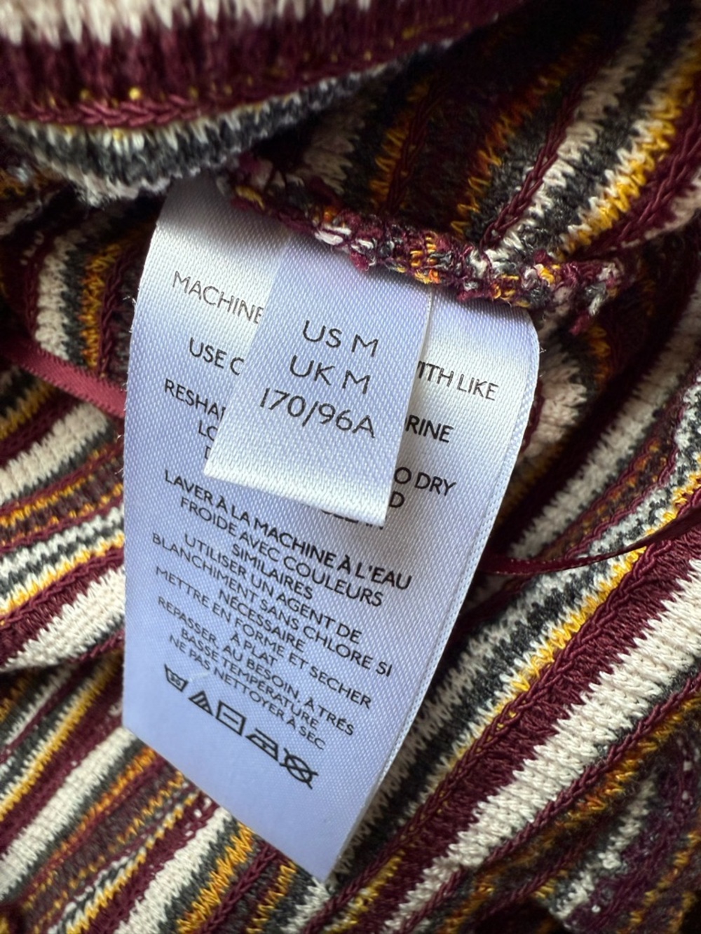 Anthropologie Brown Striped Puff-Sleeve Crop Top - Picture 5 of 8